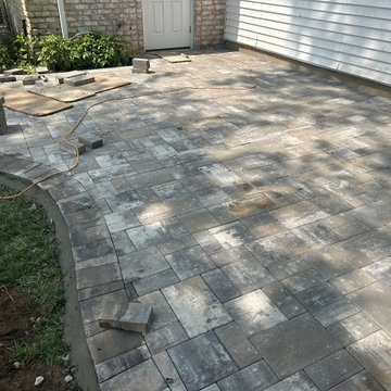Merrick | Traditional New Nicolock Paver Patio, Fiberon Decking, and Landscaping