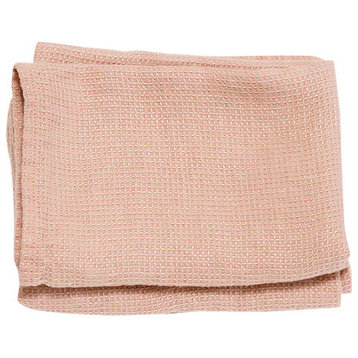 Set of 2 Rosa Linen Waffle Hand Towels Washed