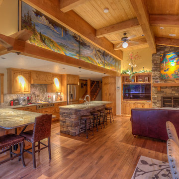 Damascus, OR Residence | Carport, Garden Art Piece & Interior Exposed Beam