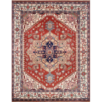 Pasargad Home Serapi Collection Hand-Knotted Wool Area Rug-10'3"x13'9"