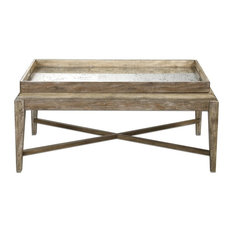 50 Most Por Beach Style Coffee Tables For 2018 Houzz Uttermost Cottage Weathered Wood Coffee Table Tables