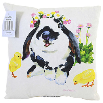 Easter Bunny & Duck Pillow Fabric Home Decor Rabbit C812153294