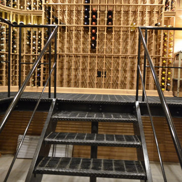 Double Level Wine Cellar in Amagansett, NY