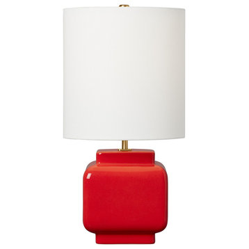 Anderson One Light Table Lamp in Lucent Red