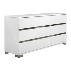 Dream White 6-Drawer Double Dresser