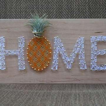 Air Plant String Art Bookend - Home Decor
