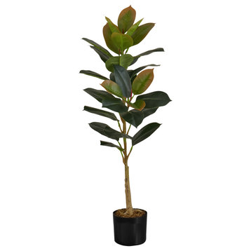 Artificial Plant, 40" Tall, Indoor, Floor, Greenery, Potted, Green Leaves