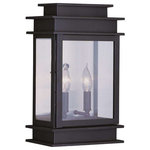 Livex Lighting - Princeton Outdoor Wall Lantern, Bronze - As you design your dream space, remember that lighting plays a key role in creating the ideal ambiance. Because it works with more than one style, the Princeton Outdoor Wall Lantern will transform your outdoor living space into a retreat. This versatile piece measures 9.5 inches wide by 15.25 inches tall and features a stunning bronze finish.