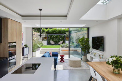 Living room photo in London