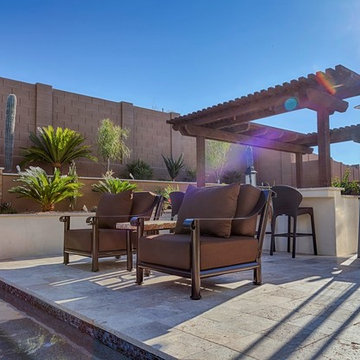 Jacuzzi, Pool, and Grill Backyard