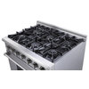 Thor Kitchen 36" Pro-Style 6 burner Stainless Steel Gas Range HRG3618U, Natural