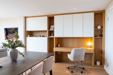 This is an example of a contemporary home office in Edinburgh.