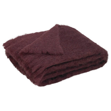 Mohair Throws, Mulberry