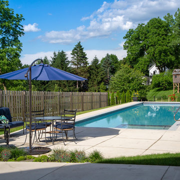 Barrington, IL Lap Pool with Interior Hot Tub