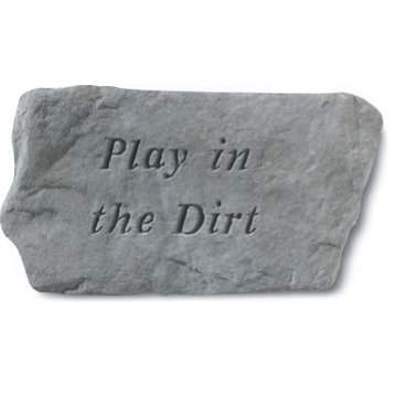 "Play in the Dirt" Garden Stone