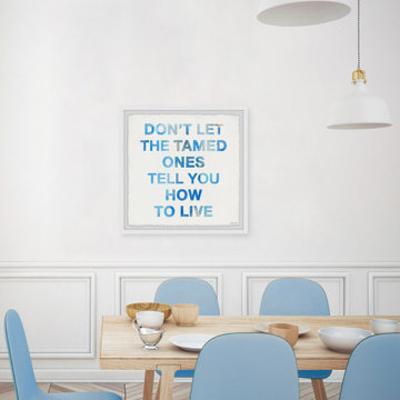 "Don't Let the Tamed Ones" Framed Painting Print