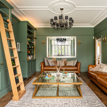 BESPOKE FITTED ALCOVE TV AND STORAGE CABINETS