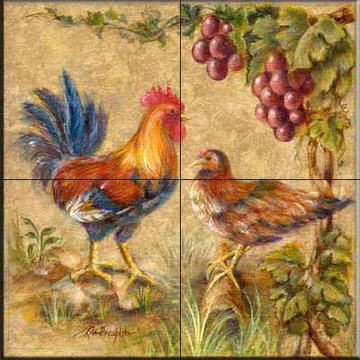 Rita Broughton - Kitchen Backsplash Tile Murals