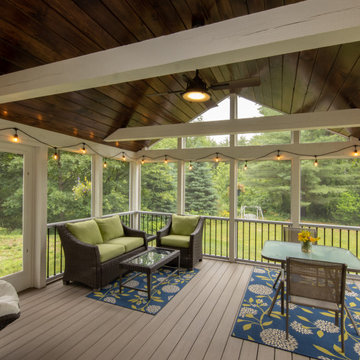 2021 Screen Porch Addition with Wood Ceiling