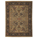 Amer Rugs - Antiquity Ledbury Tan Hand-Knotted Wool Area Rug, 2'x3' - Add an elegant twist to your room with this premium hand-knotted area rug. With the help of the skilled artisans, raw New Zealand wool is processed by hand to create rug its movement and dimension. Featuring classic Persian-inspired designs and a low pile height perfect for any setting, this rug is sure to become a treasure in your home.