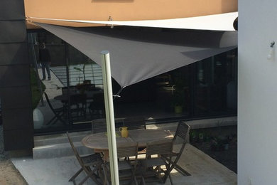 Réalisation d'une terrasse minimaliste.