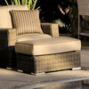 Wicker Outdoor Ottoman w/ Cushion | Hampton Collection