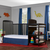 Dream On Me, Anna 4 in 1 Crib and Changing Table Combo, Black