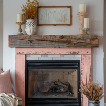 Colored Fireplace Mantels