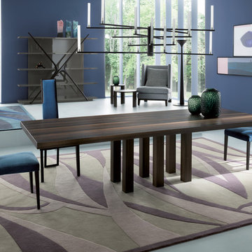 Time Table, Body Chairs, Horizon Chandelier