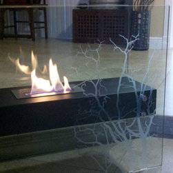 Nu-Flame Etched Decorative Bio-Fireplaces - Indoor Fireplaces