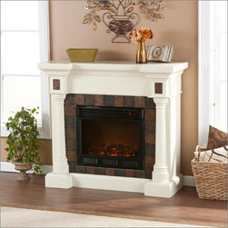 Holly & Martin&trade; Weatherford Convertible Electric Fireplace-Ivory - Products