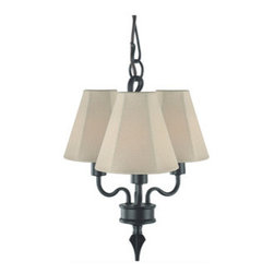 Royce Lighting - Saltillo 3 Light Outdoor / Indoor Chandelier Black - Chandeliers