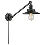 Innovations Lighting - Briarcliff 1-Light LED Swing Arm Light, Matte Black - One of our largest and original collections, the Franklin Restoration is made up of a vast selection of heavy metal finishes and a large array of metal and glass shades that bring a touch of industrial into your home.