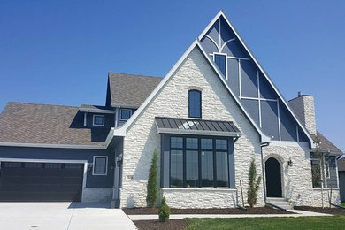 Example of an exterior home design in Omaha