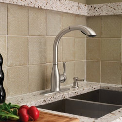 Moen Varese Spot resist stainless one-handle high arc pullout kitchen faucet - Kitchen Faucets