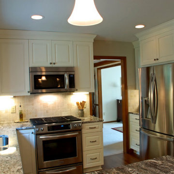 Realistic Simple White Kitchen