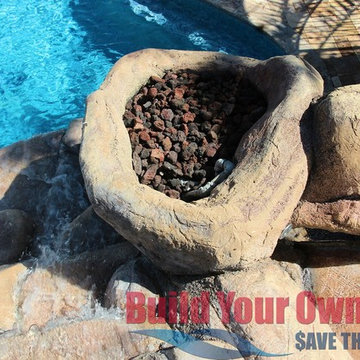 Arizona Swimming Pool and Grotto Designed by Build Your Own Pool