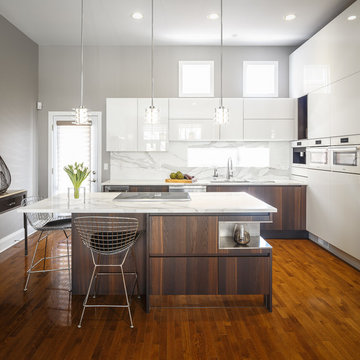 Contemporary Glass Kitchen Design - Astro Design - Ottawa