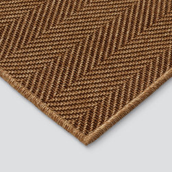 Virginia Mae Indoor/Outdoor Flatweave Rug, Umber - Area Rugs