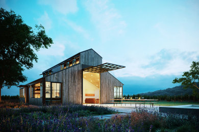 Example of a trendy exterior home design in Seattle