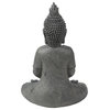 Afuera Living 21.7" Meditating Buddha Garden Statue in Gray