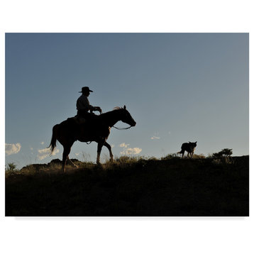 Amanda Smith 'Sunset Ride Horses' Canvas Art