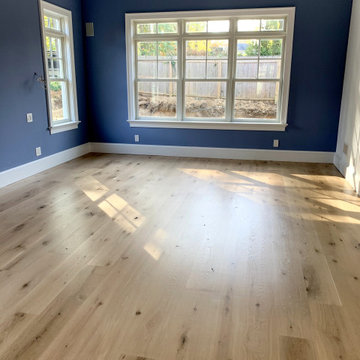 HUNTINGTON:  8" & 4" CHARACTER GRADE HERITAGE WHITE OAK INSTALLED & FINISHED