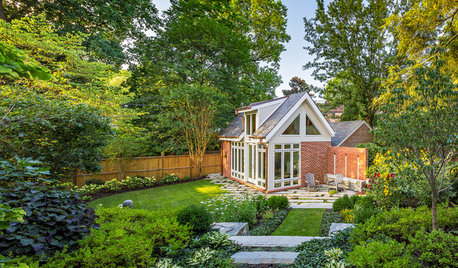 Reimagined Landscape Inspires a Dramatic Garage Conversion