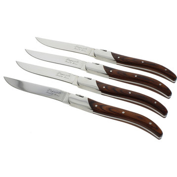 Laguiole Connoisseur Rosewood Steak Knives, Set of 4