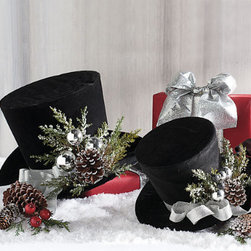 Charming Top Hat Large - Holiday Decorations