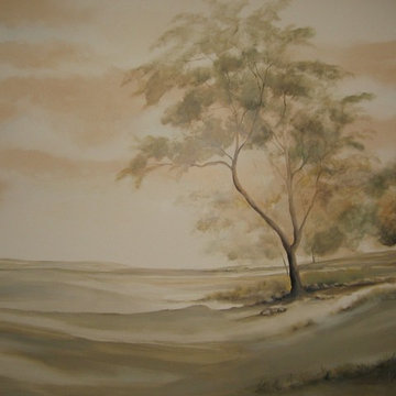 Old World Landscape, Dining Room Mural