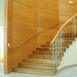 Antique Elm Stairs - Hardwood Flooring