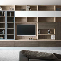 Modern Italian Wall Unit 3D C by Artigian Mobili - $6,799.00 - Entertainment Centers And Tv Stands