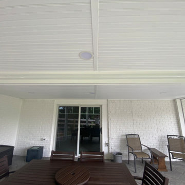 TimberTech Silver Maple Deck with Screened Porch and Patio